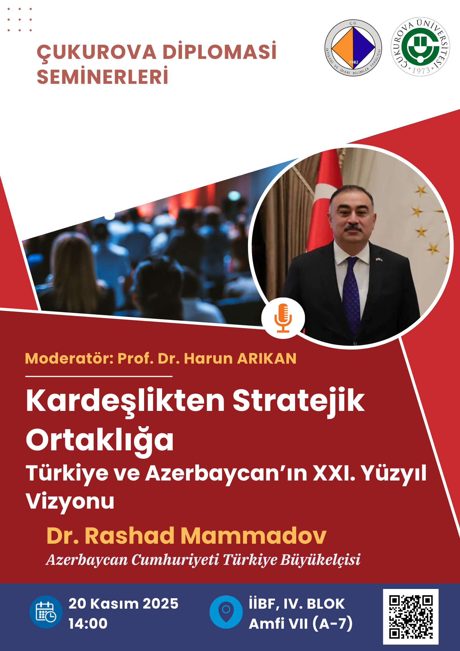 Seminer Duyurusu: "Kardeşlikten Stratejik Ortaklığa: Türkiye ve Azerbaycan’ın XXI. Yüzyıl Vizyonu"